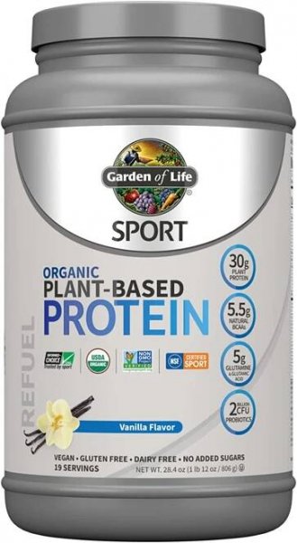 Sport Organic Plant-Based Protein, Vanilka - 806 gramů