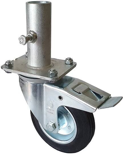 POJEZDOVÉ KOLEČKO S BRZDOU PRO LEŠENÍ T26X160 HIGHER