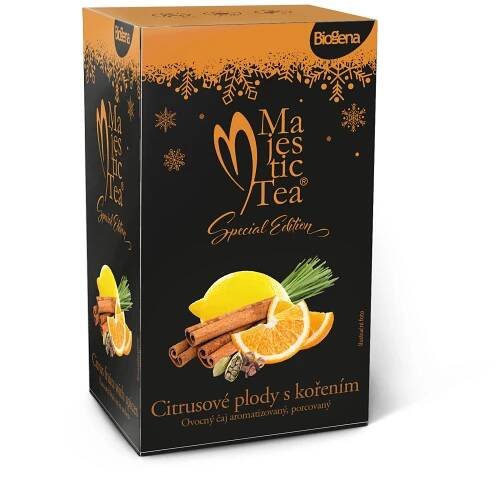 Majestic Tea Citrusové plody s kořením 20 x 2,4 g | Tikaro