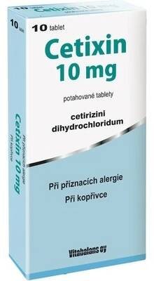 Cetixin 10mg por.tbl.flm. 10x10mg