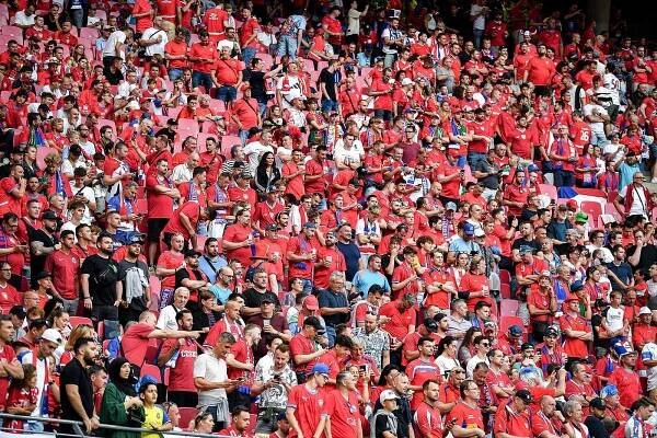 Utkání skupiny F mistrovství Evropy ve fotbale: Portugalsko - Česko, 18. června 2024, Lipsko, Německo. Fanoušci.
