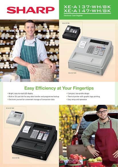SHARP XE-A137BK Cashier Machine