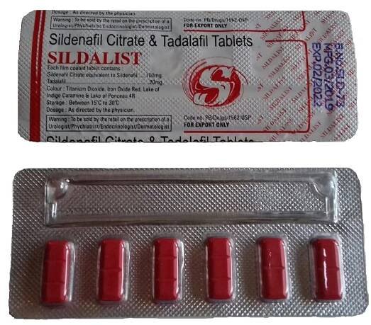 sildalist 120mg (sildenafil & tadalafil)