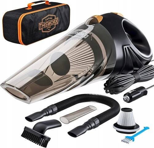ThisWorx vysavač do auta, přenosný, lehký, výkonný 12V, kabel 4,8 m