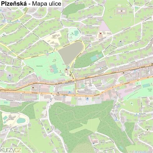 Plzeňská - mapy | Kurzy.cz