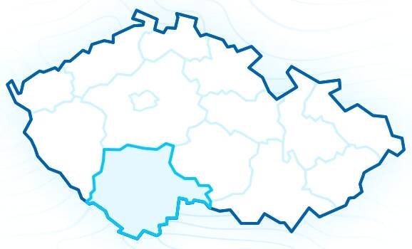 mapa jihocesky-kraj
