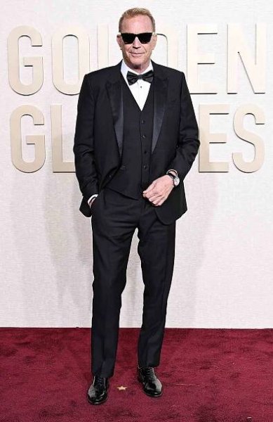 Kevin Costner at the 81st Golden Globe Awards held at the Beverly Hilton Hotel on January 7, 2024 in Beverly Hills, California