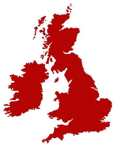 mapa velké británie - edinburgh map stock ilustrace