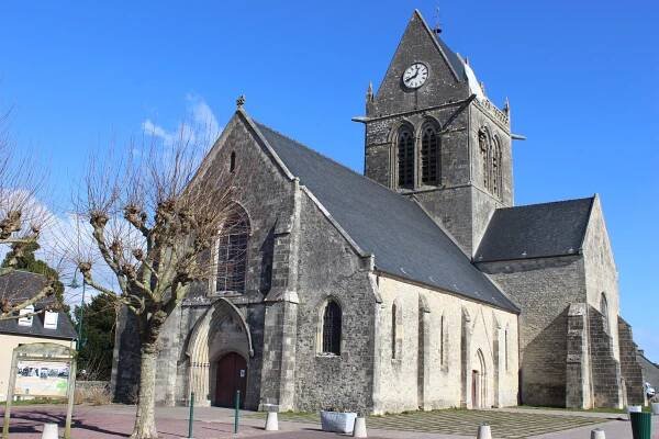 Sainte-Mère-Église church in Normandy