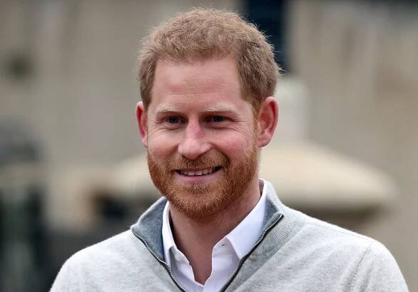 Prince Harry smiling.