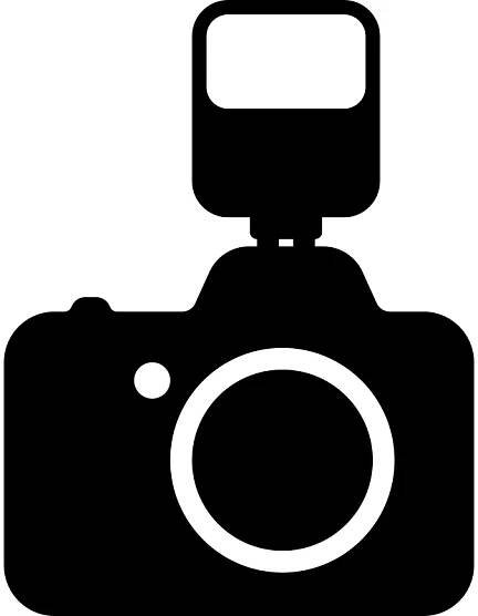 Photo Camera With A Flash Vector SVG Icon - SVG Repo
