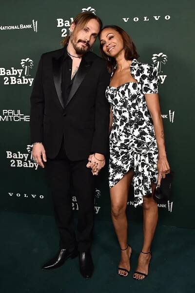 Zoe Saldana and Marco Perego Saldana
