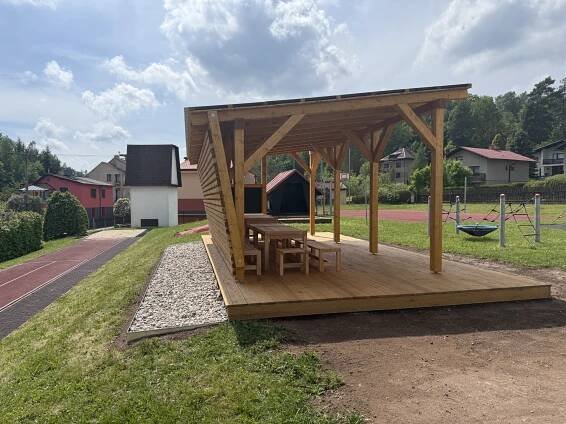 Venkovní učebna - pergola