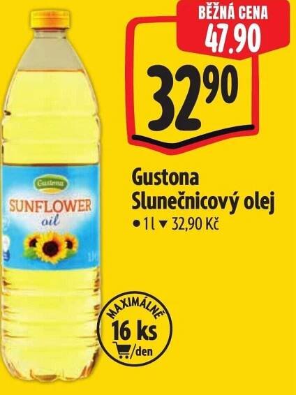 GUSTONA SLUNEČNICOVÝ OLEJ