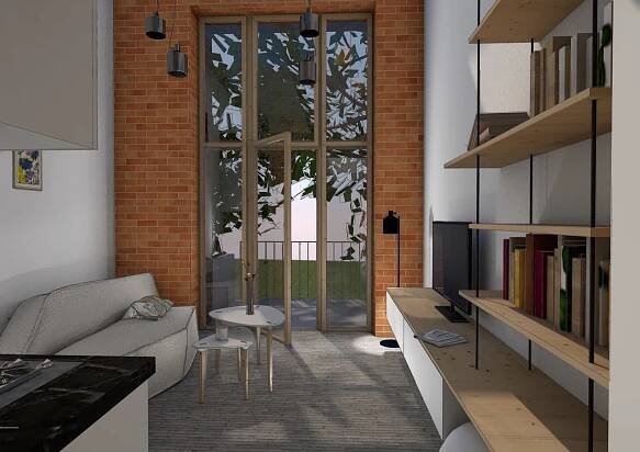 Loftové byty Mincovňa – apartmánové ubytovanie Kremnica, obývacia izba | Janes ateliér spol. s r.o.