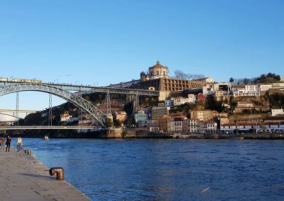 View across the River Douro from Porto to Vila Nova de Gaia - one of the best city breaks in Portugal with kids