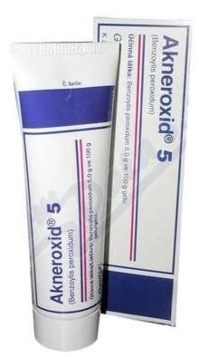 Lék na kožní problémy, vlasy a nehty Akneroxid 5 gel 1x50g 5%