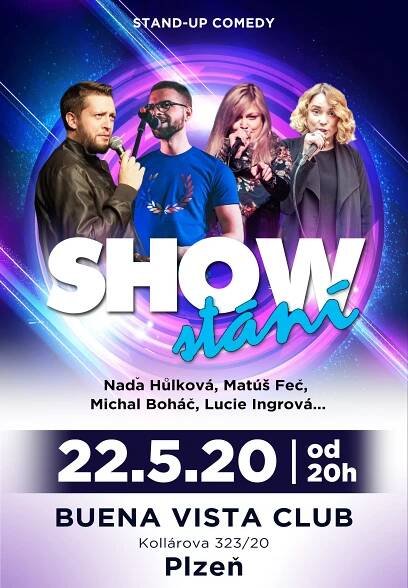 Vstupenka na stand-up comedy: SHOW Stání míří do Plzně!