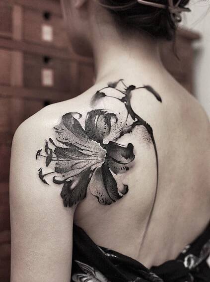 #tattoos chinese ink painting instagram：newtattoo陈洁 | Tattoos, Body art tattoos, Hairline tattoos