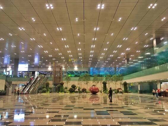 Singapore Airport. Letiště Singapur.