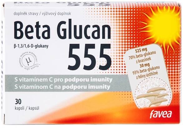 Favea Beta Glucan 555 30 kapslí