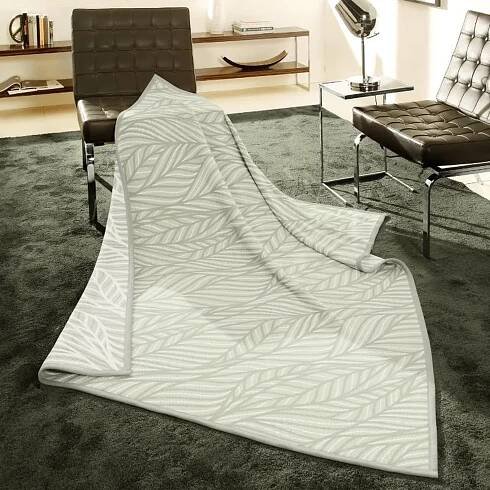SCANquilt pléd Veluro vnité listy zelenkavošedá střední 150x200 od 2 390 Kč - Heureka.cz