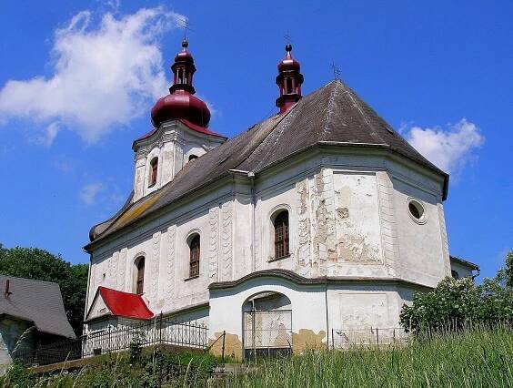 Pusté Žibřidovice - Kostel (pohled od Jihu)