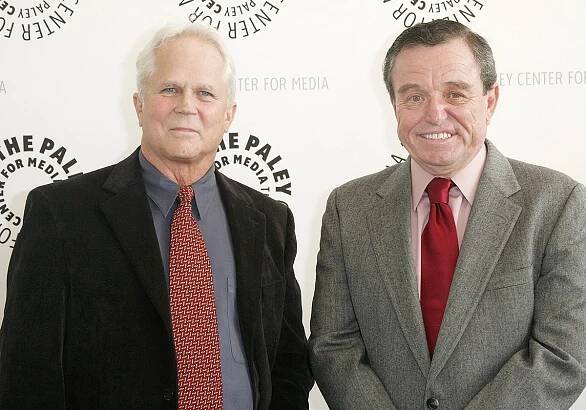 Actors Tony Dow (L) and Jerry Mathers (R) arrive at the Paley Center for Media's PaleyFest: Rewind - 