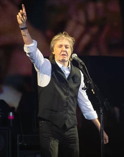 Paul McCartney headlined the Pyramid Stage during day four of Glastonbury Festival