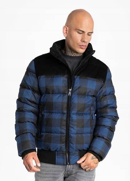Pánská zimní bunda PIT BULL WEST COAST CONVOY BLUE/BLACK XXXL
