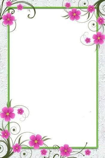 Colorful Flower Border Clipart