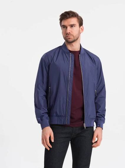 Pánská casual bunda Buďchlap Granátová bomber bunda C439