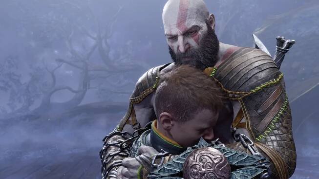 God of War: Ragnarök; gameplay: Kratos a Atreus
