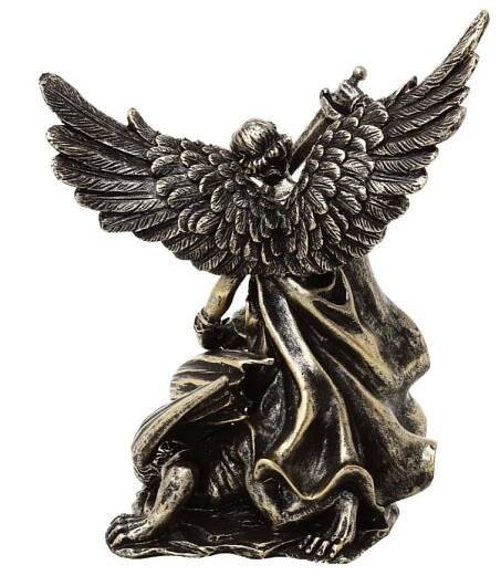 Dekorativní figurka archanděla Michaela bojujícího s drakem - MC-23146