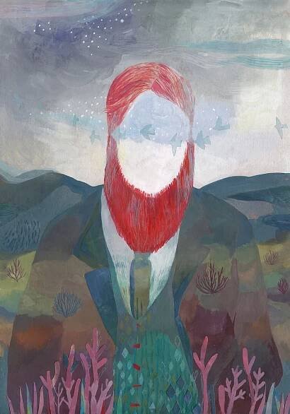 Heartsnatcher BorisVian gouache fog animal Nature