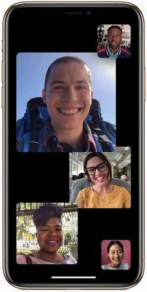 FaceTime s podporou konferenčního hovoru