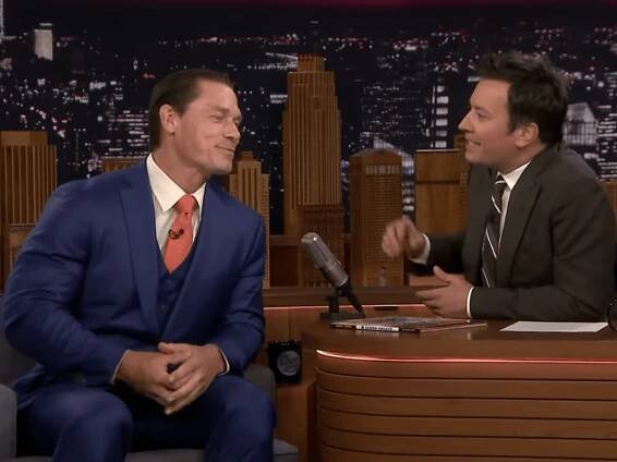 Jimmy Fallon Asks John Cena What the Hell Is Up with His Hair