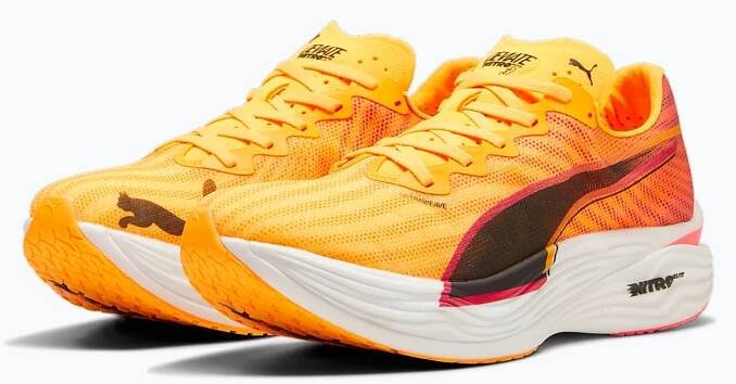 Pánské běžecké boty PUMA Deviate Nitro Elite 3 fire sun stream/sunset glow