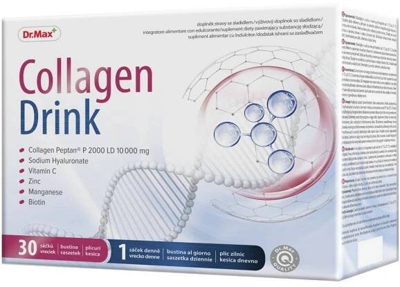 Dr. Max Collagen Drink 10000 mg 30 sáčků citrón/limetka od 799 Kč