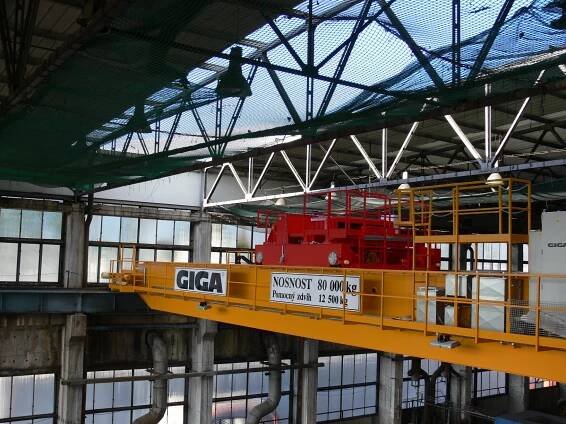 Montáž mostového jeřábu GDMJ 80t-12,5t-25,1m