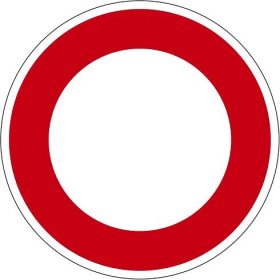 Dopravní značka - B1 - Zákaz vjezdu všech vozidel (oba směry)