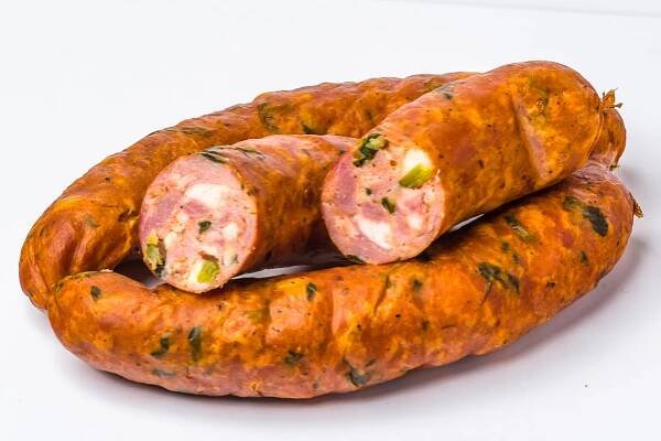 UZENINY | Jestřebická klobása medvědí česnek | Rancherské speciality z Jestřebic