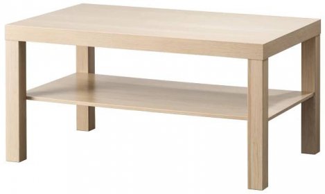 LACK Konferenční stolek - vz. bíle moř. dub 90x55 cm