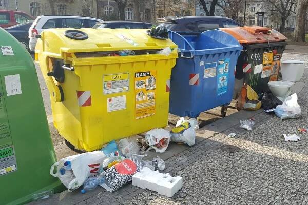 Nepořádek u popelnic