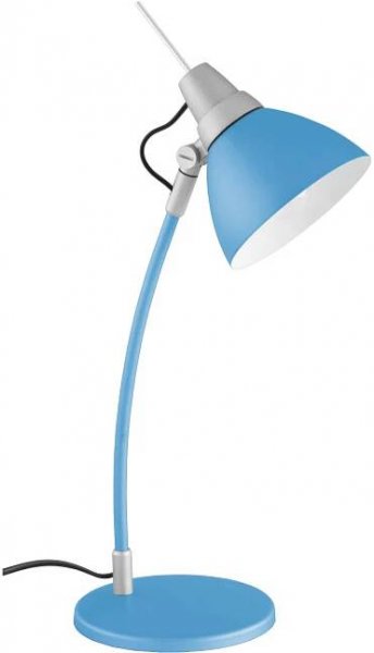 Stolní lampa Brilliant Jenny, 40 W, úsporná žárovka, žárovka, modrá