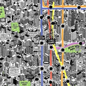 hand drawn map of new york — Jenni Sparks