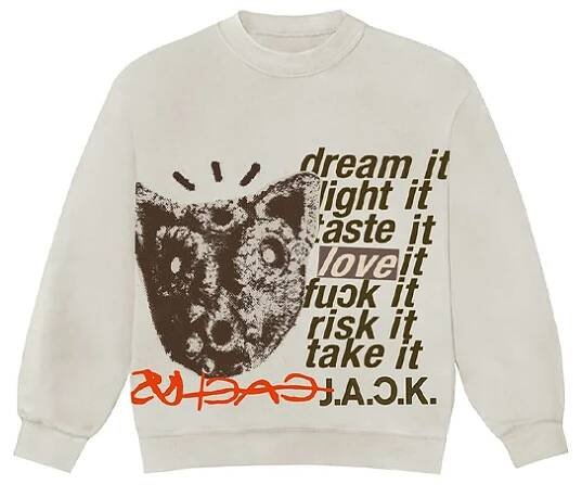 Travis Scott D.L.T.F.R.T Crewneck Natural-Travis Scott-pikastore.cz