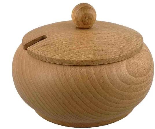 Cukřenka dřevěná Ø10cm