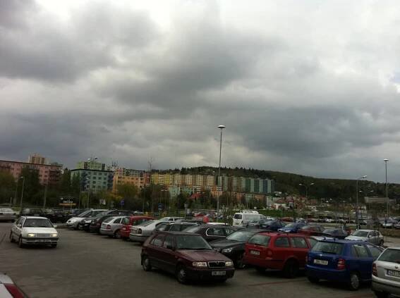   View from Campus Square mall