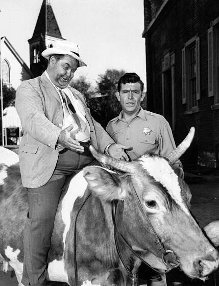 Hal Smith and Andy Griffith, 1962: Otis the Drunk